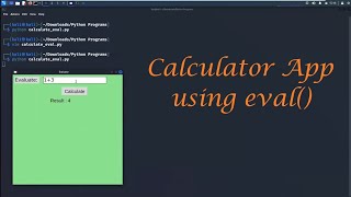 Calculator GUI App using eval() | Python Mini Project - Leisure Codes Guide