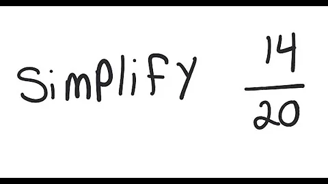 Fractions: Simplify 14/20