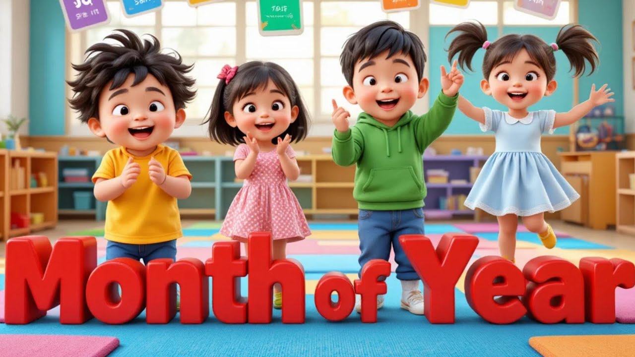 Months of the Year Song 🎶 | Learn 12 Months for Toddlers 