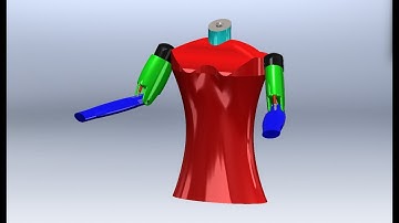 Futuristic Robot Design | SolidWorks 2024 Showcase.