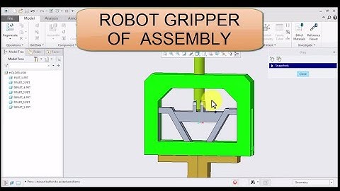Assembly of Robot Gripper in Cre o
