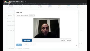 Adding a Video Note to a D2L Discussion