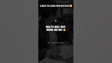 5 Ways to Learn From Mistakes🧐❌ Learn From Your Mistakes || #shorts #shortsvideo #motivation