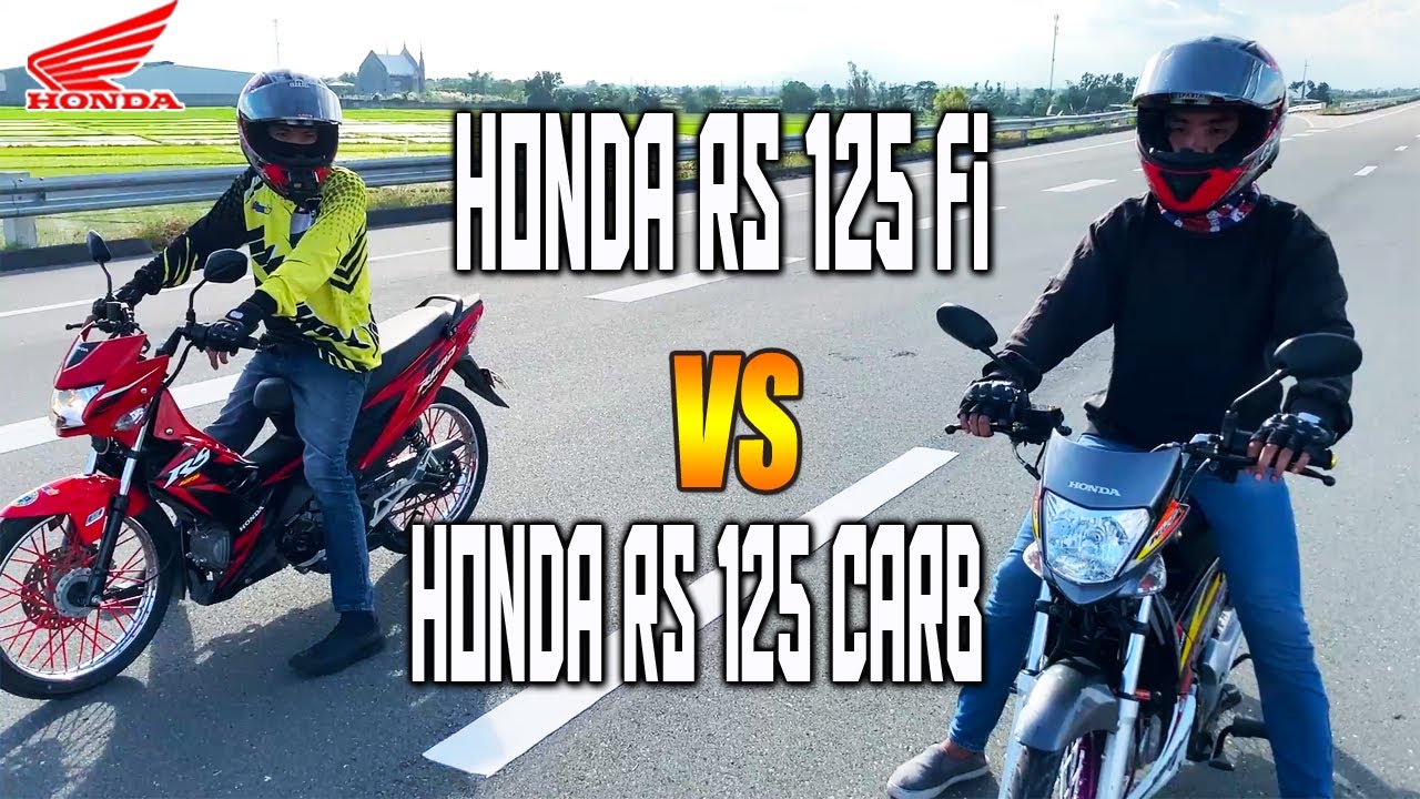 Honda RS 125 FI vs Honda RS 125 Carb | Drag race