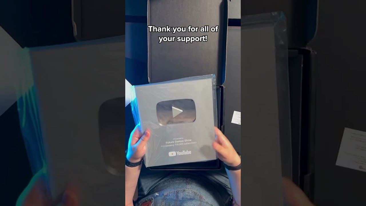 YouTube 100k Subscriber Play Button Unboxing! Thanks for all your support