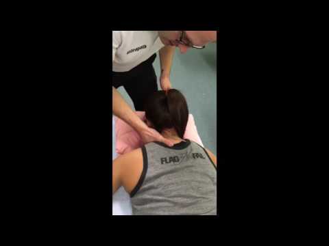 1st Rib Manipulation in Prone physiotherapy exercises