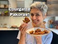COURGETTE ONION PAKORA | Super easy pakora recipe | Vegan pakora | Crispy bhajia | Food with Chetna