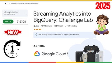 Streaming Analytics into BigQuery: Challenge Lab | ARC106