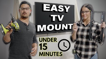 How to Mount a TV the EASY WAY! (Under 15 Minutes)