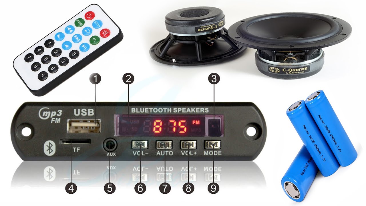 USB Mp3 with Bluetooth Module Player Connection