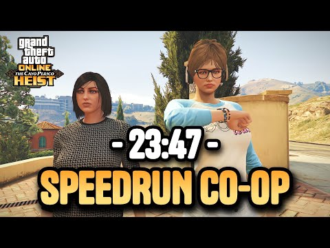 Cayo Perico Heist in 23:47 (WF) | GTA 5 Online: SpeedRun Co-op Ft @Snow_Whit1