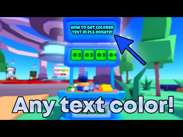 How To Get Colored Text in PLS DONATE 2023 