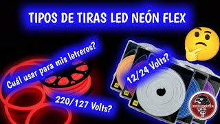 Tipos de tiras de LED neón Flex