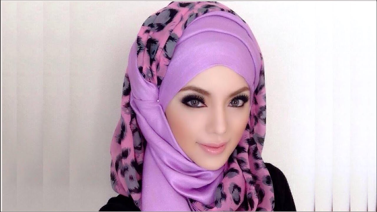 🌟Hijab Tutorial-07🌟 Cara Memakai Jilbab Pashmina Simple Modern Violet