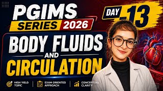 Body Fluids & Circulation in One Shot | PGIMS Nursing 2026 Day-13 🔥