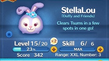 StellaLou | Max Skill 6 | Disney Tsum Tsum Gameplay | HIGH BUBBLES