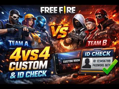 free fire 4vs4 custom #freefire