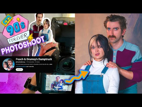 [90s Vibe] Photoshoot BTS of The Dumptruck Podcast with PeachJars + Drumsy