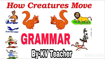 How Creatures Move GRAMMAR / Class-3 English Unit 10 Poem / By Kendriya vidyalaya teacher