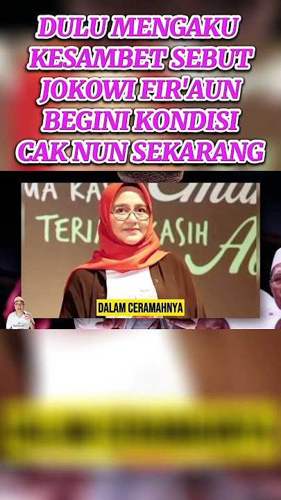Dulu mengaku kesambet begini kondisi cak nun sekarang #caknun #jokowi #budayawan #yogyakarta #rsup