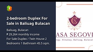 2-bedroom Duplex For Sale in Baliuag Bulacan