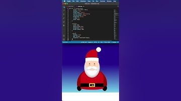 From Empty Page to Santa Claus 🎅 (HTML & CSS)  #frontend #css #christmas #santa