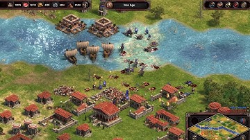 Age of Empires Definitive Edition Gameplay. 1 vs 1 Hardest AI Deathmatch. (HD Graphics, PC, XBOX)