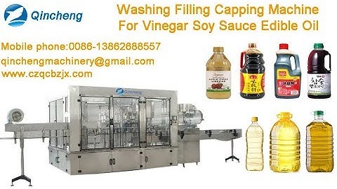Washing Filling Capping Monoblock Machine Used for Soybean Sauce  Washer Filler Capper