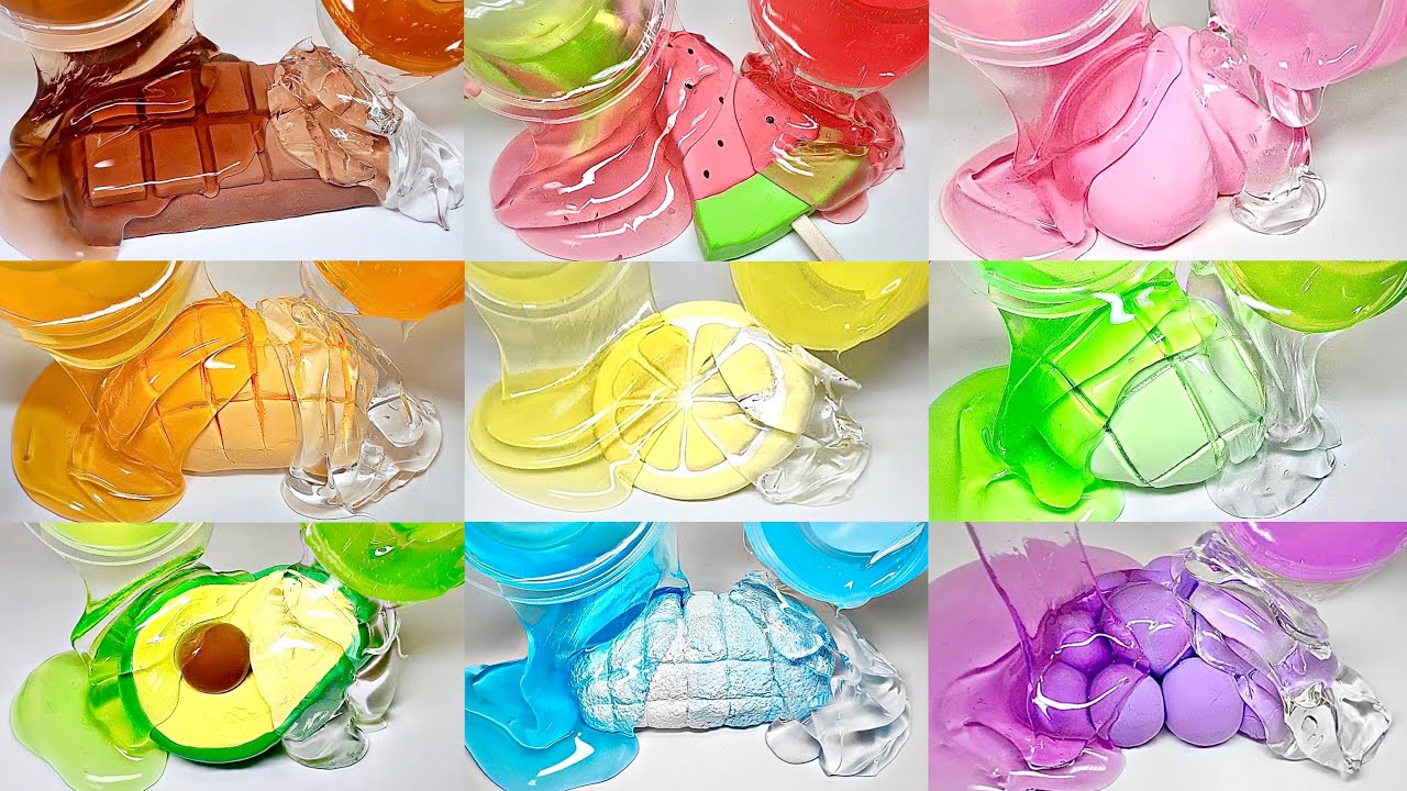 💗액괴+점토+수딩젤 파티 최종 모음집!🍈 / 구질구질 / satisfying slime video / 파티시리즈 영상 중에 여러분의 최애는 무슨 영상인가요?!