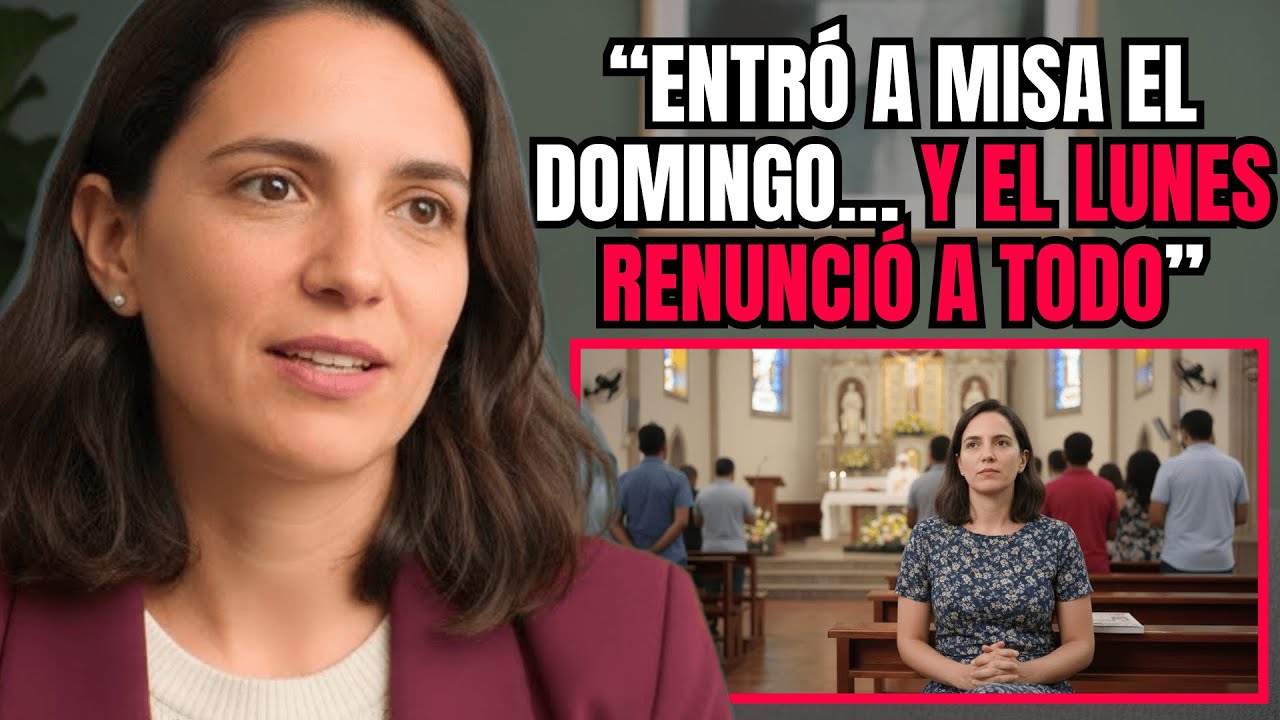 Hijo de mega pastor entró a misa de DOMINGO... y renunció al imperio evangélico familiar el LUNES