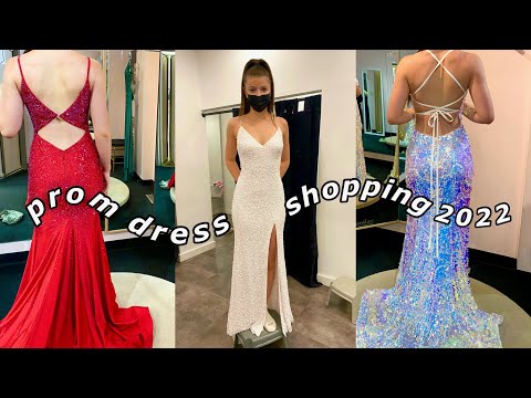 PROM DRESS SHOPPING 2022 + vlog (GRWM)
