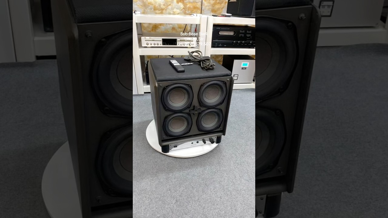 The Bose SW4 powered subwoofer features four 15cm woofers