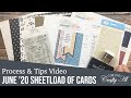 SheetLoad of Cards | June 2020 | Process & Tips