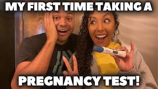 My First Time Taking A Pregnancy Test! | RnB Fam