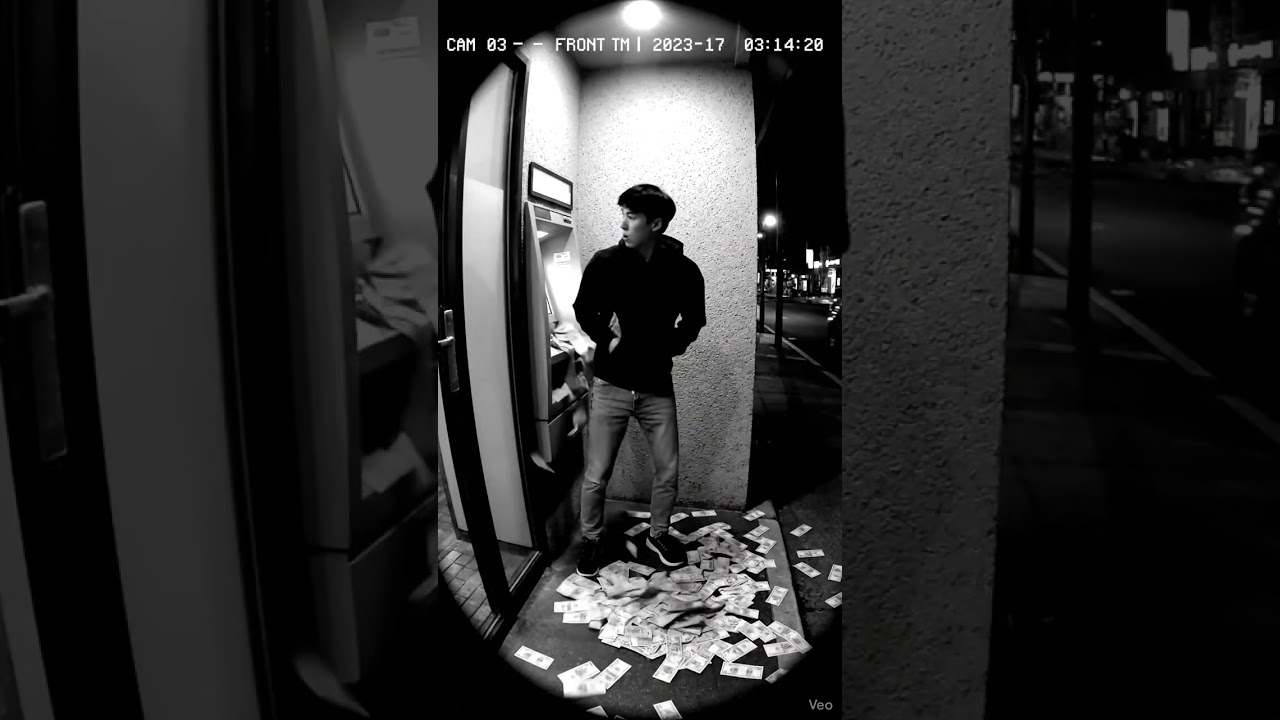 CCTV Catches ATM Spitting Out Infinite Money 💸😱 | Lucky Man Runs Away Fast! 