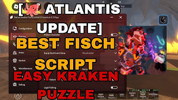 [🐙ATLANTIS] BEST  FISCH SCRIPT - EASY KRAKEN PUZZLE - INSTANT REEL - AND EVERYTHING YOU NEED & MORE