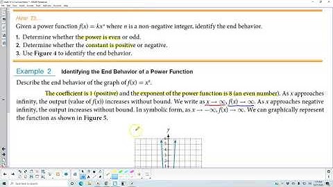 Math 10 5.2 Example 2 Identifying the End Behavior of a Power Function