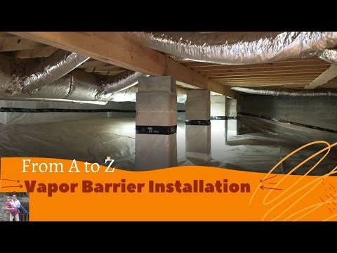 How To Install Crawl Space Vapor Barrier #vaporbarrier #homeimprovement #diy