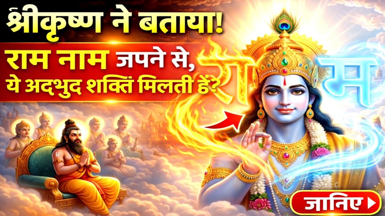 श्रीकृष्ण ने बताया | राम नाम जपने से ये अदभुद शक्ति जाग्रत होती हैं? | ram naam jap |Hanuman Vachan 