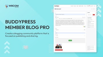 BuddyPress Member Blog Pro Plugin |  Pro WordPress Addon | Wbcom Designs