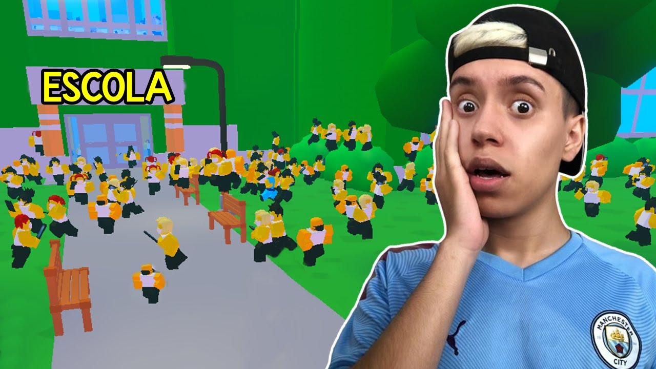 COLOQUEI 1.000 ALUNOS NA MINHA ESCOLA DO ROBLOX!! (School Tycoon📝) 