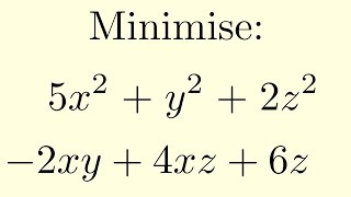 Minimising Without Calculus