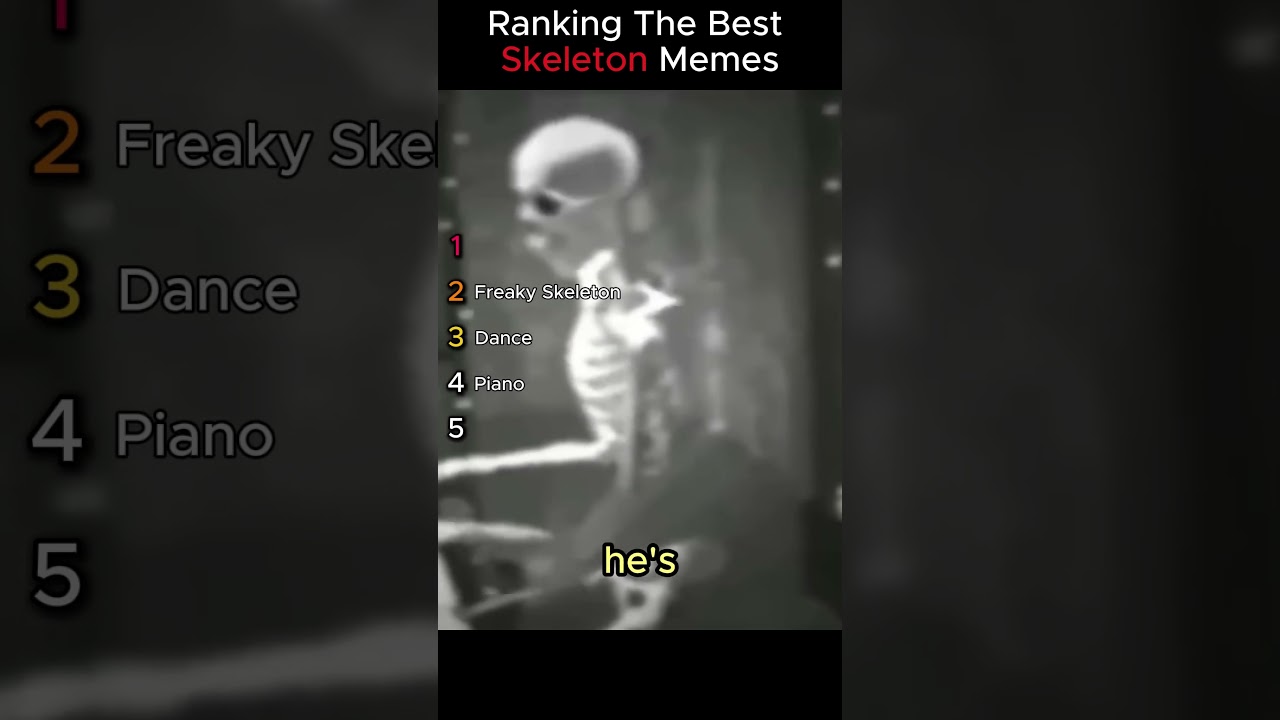 Ranking The Best Skeleton Memes