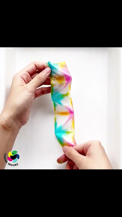 Tie Dye Practice ep.2 Patterns -Learn to tie and dye in a small scale