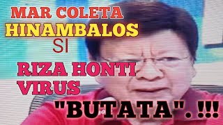 Cong,MAR COLETA HINAMBALOS si RIZA &quot;BUTATA!