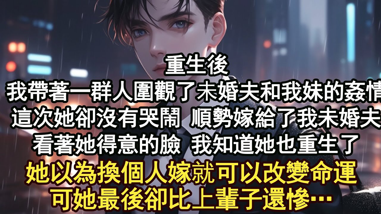 重生後我帶著一群人圍觀了未婚夫和我妹的姦情次她卻沒有哭鬧 順勢嫁給了我未婚夫著她得意的臉 我知道她也重生了以為換個人嫁就可以改變命運她最後卻比上輩子還慘…