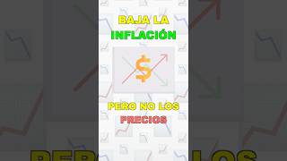 📉 BAJA la inflación, pero NO los PRECIOS!  #finanzaspersonales