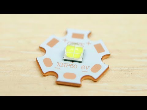 Ультраяркий светодиод Cree XHP50 6/12V 3A для фонаря с Aliexpress.