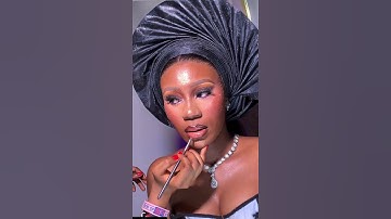 Makeup and gele tutorial…#geletutorial #makeuptutorial