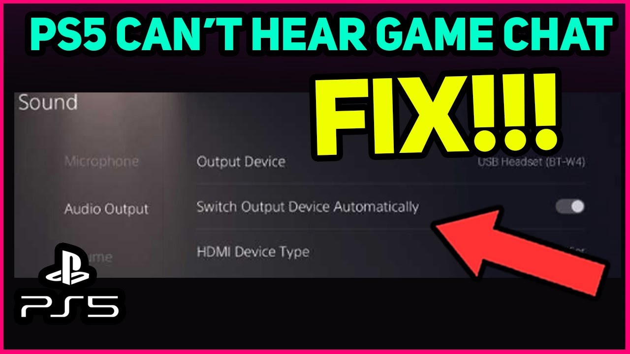 PS5 CAN'T HEAR GAME CHAT FIX! - YouTube